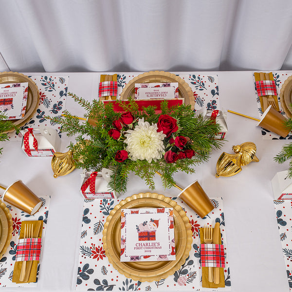 PLAID FESTIF POUR BÉBÉS PREMIER NOËL