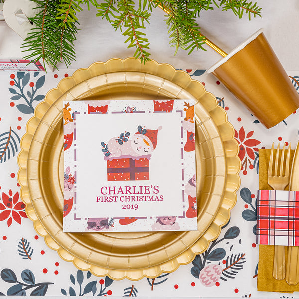 PLAID FESTIF POUR BÉBÉS PREMIER NOËL