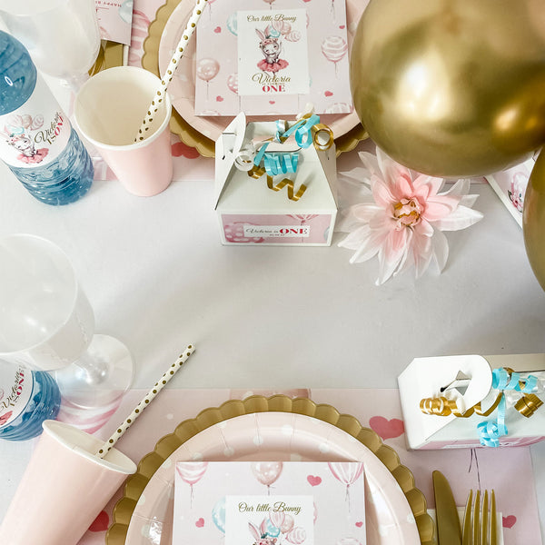 BABY GIRL BALLERINA BUNNY FIRST BIRTHDAY