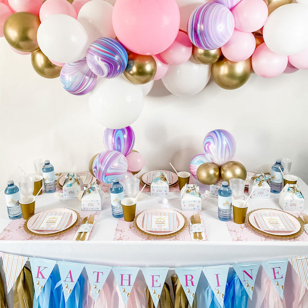 CAROUSEL PASTEL BABY GIRL FIRST BIRTHDAY