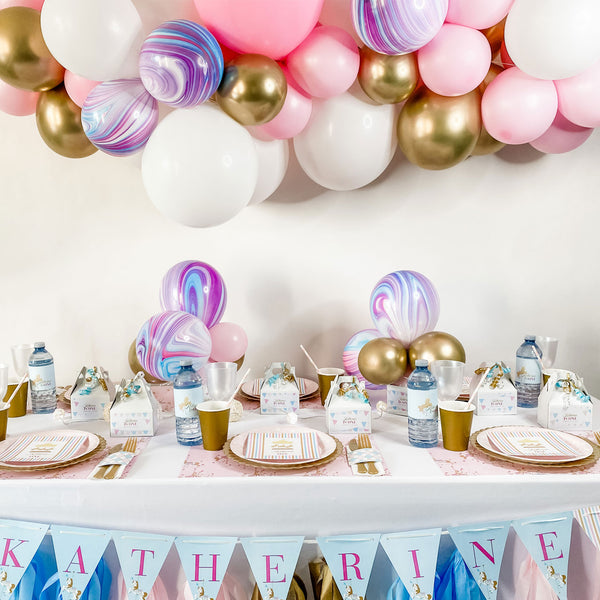 CAROUSEL PASTEL BABY GIRL FIRST BIRTHDAY