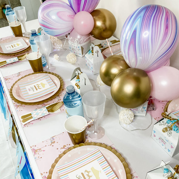 CAROUSEL PASTEL BABY GIRL FIRST BIRTHDAY