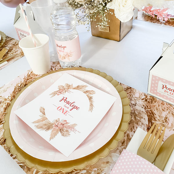 BOHO PAMPAS BABY GIRL FIRST BIRTHDAY
