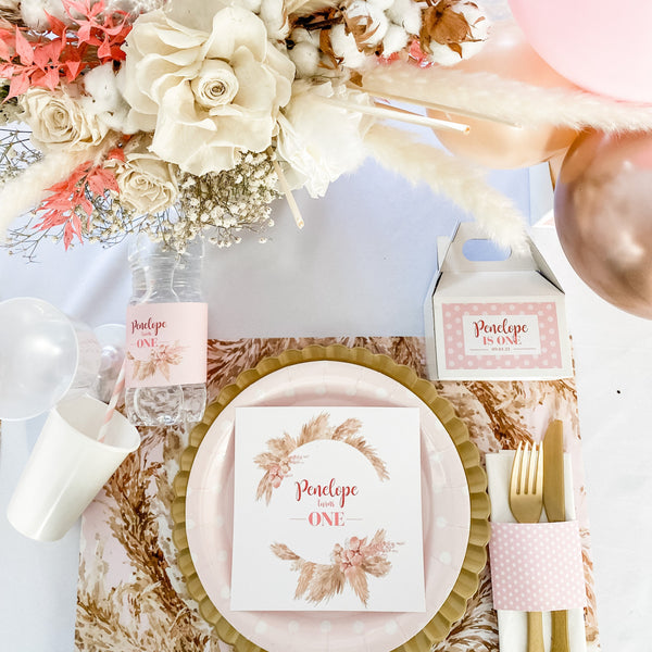 BOHO PAMPAS BABY GIRL FIRST BIRTHDAY