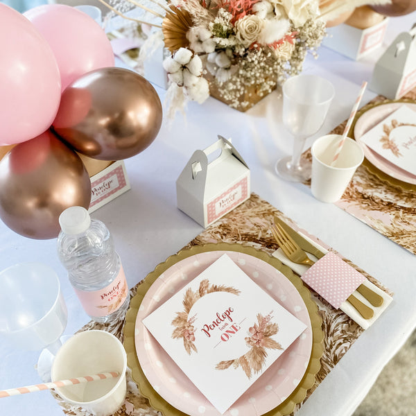 BOHO PAMPAS BABY GIRL FIRST BIRTHDAY