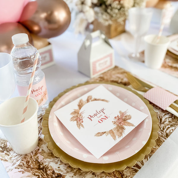 BOHO PAMPAS BABY GIRL FIRST BIRTHDAY