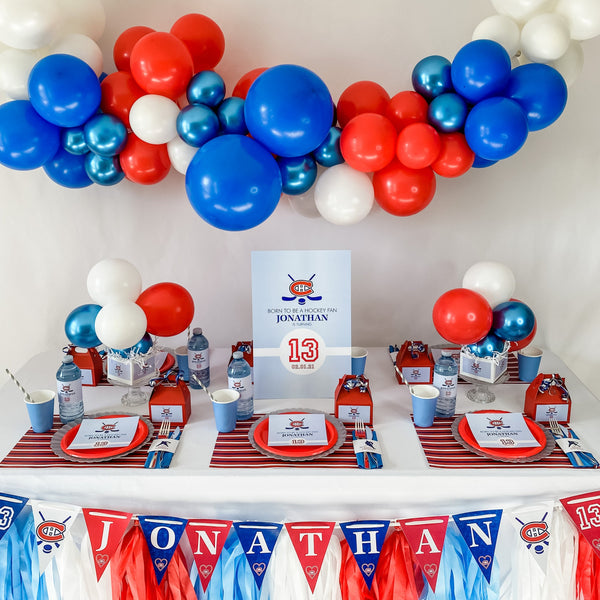 HOCKEY BIRTHDAY BOY PARTY BOX