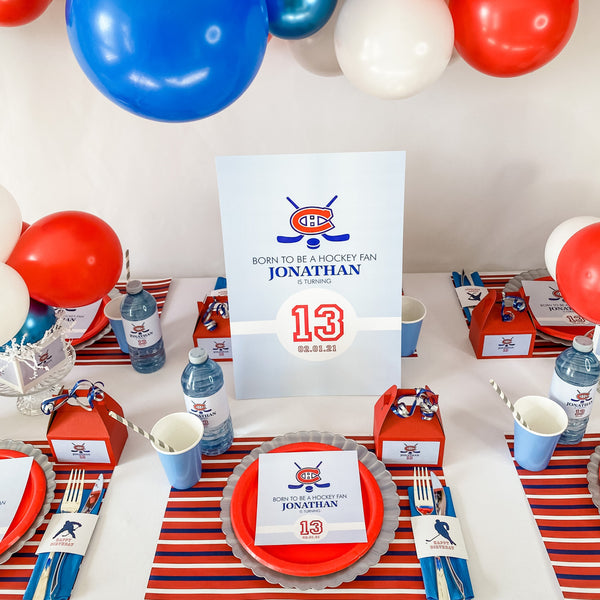 HOCKEY BIRTHDAY BOY PARTY BOX