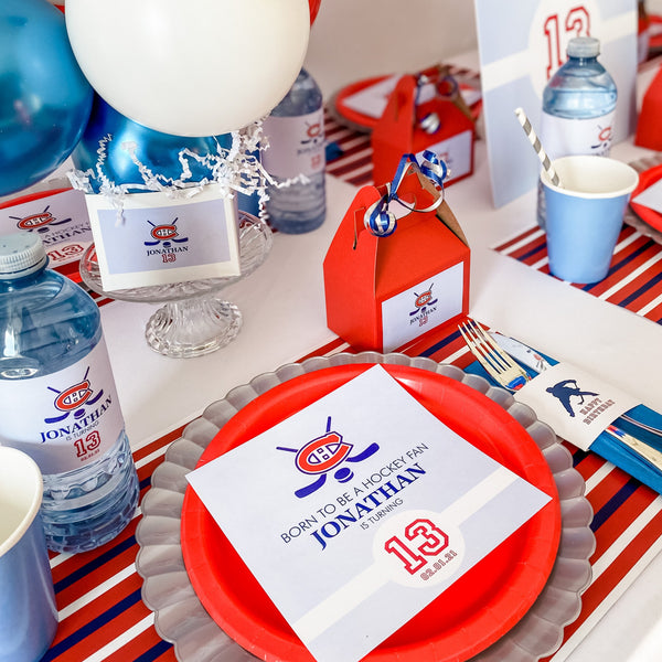 HOCKEY BIRTHDAY BOY PARTY BOX