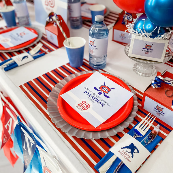 HOCKEY BIRTHDAY BOY PARTY BOX