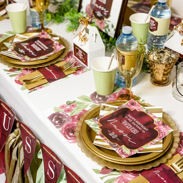 WINE THEME HAPPY BIRTHDAY PARTYBOX