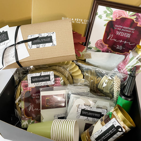 WINE THEME HAPPY BIRTHDAY PARTYBOX