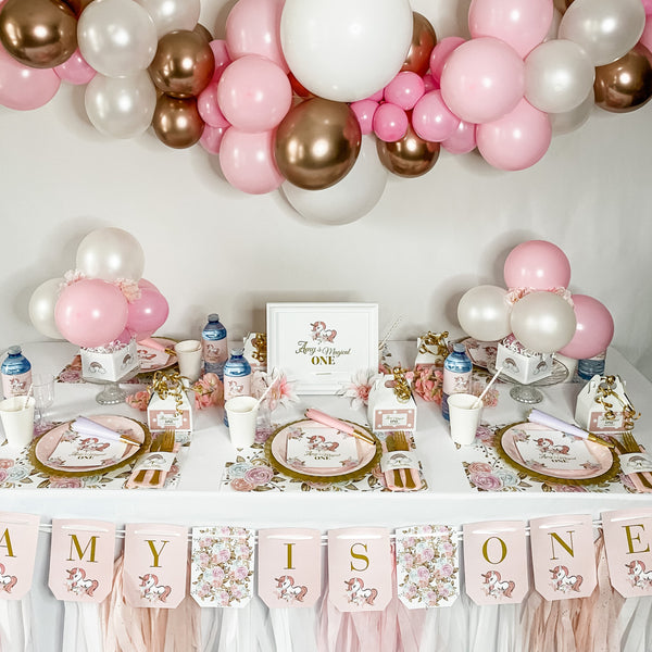 UNICORN BABY GIRL FIRST BIRTHDAY