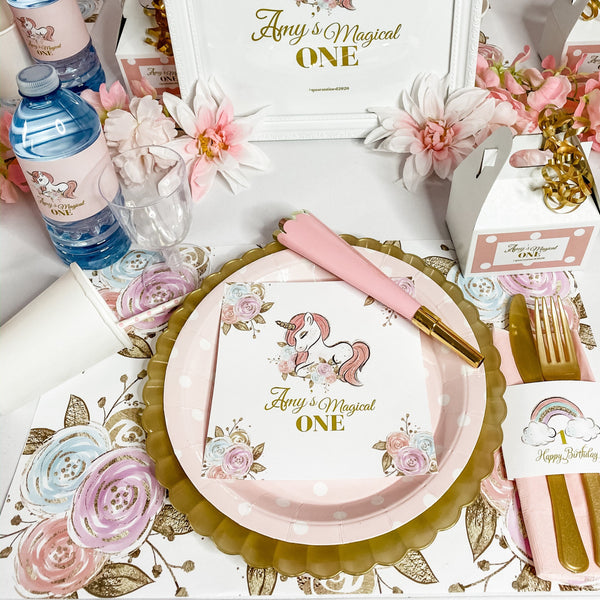 UNICORN BABY GIRL FIRST BIRTHDAY