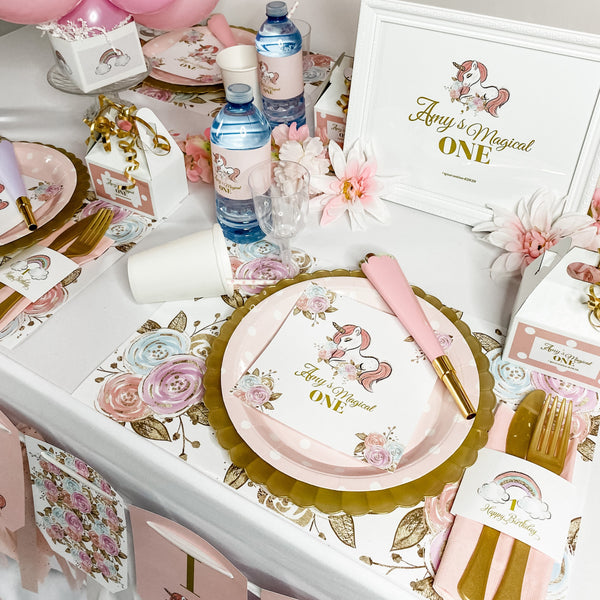 UNICORN BABY GIRL FIRST BIRTHDAY