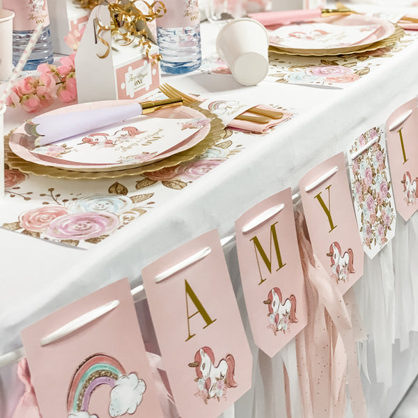 UNICORN BABY GIRL FIRST BIRTHDAY