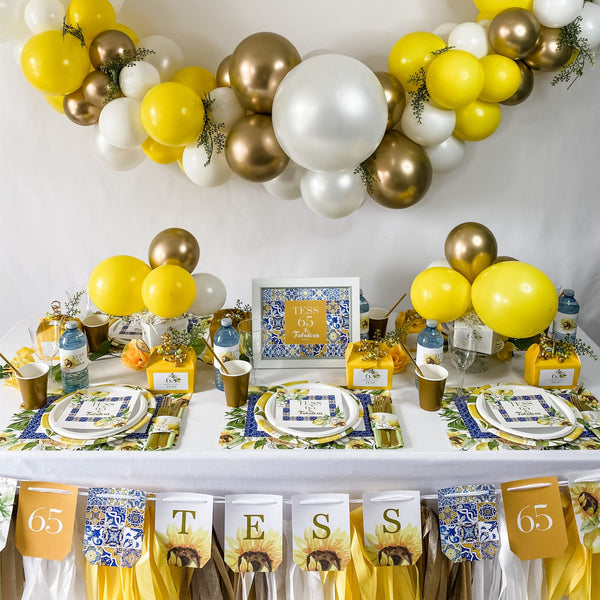 TUSCANY BIRTHDAY LEMONS & SUNFLOWER PARTY BOX