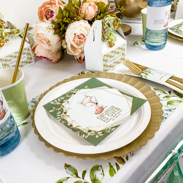 WILD ONE WOODLAND FOX THEME