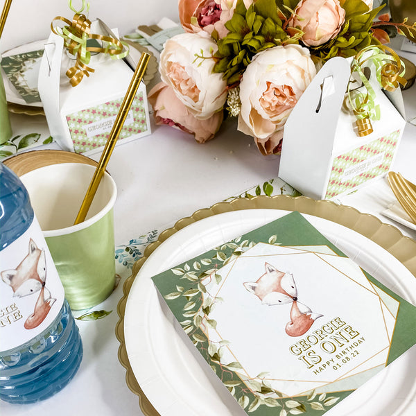 WILD ONE WOODLAND FOX THEME
