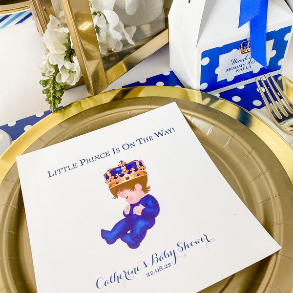 LITTLE PRINCE IS ON THE WAY -  IT'S A BOY ROYAL BABY SHOWER