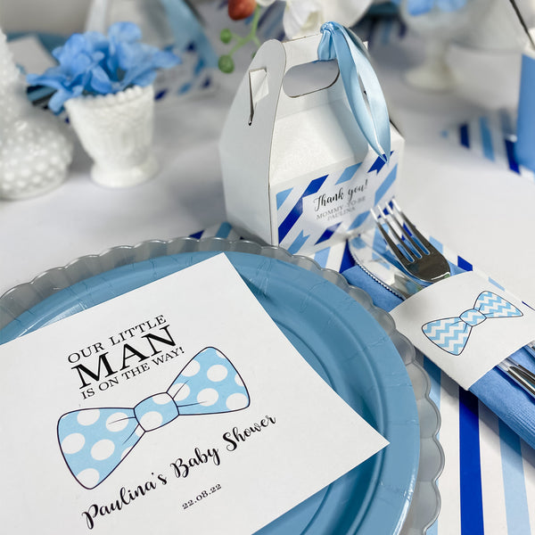 LITTLE MAN IS ON THE WAY BOWTIE BABY SHOWER