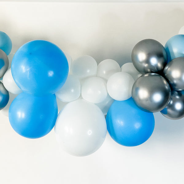 OH BABY - SHADES OF BLUE WATERCOLOR FLORALS BABY SHOWER