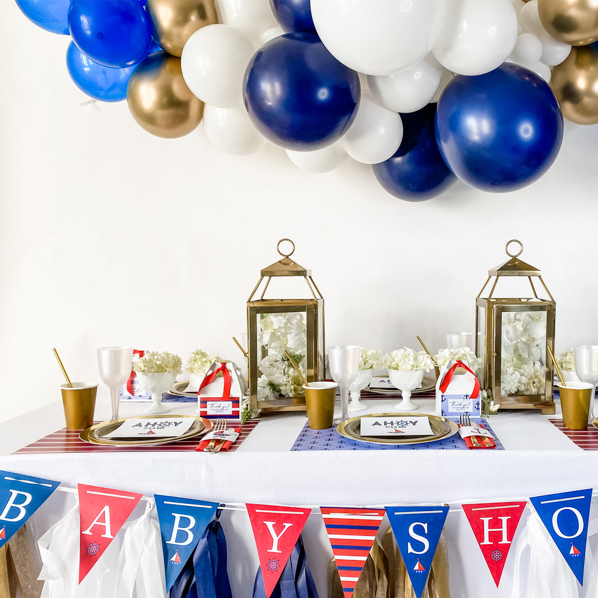 AHOY - IT'S A BOY NAUTICAL BABY SHOWER – Luluthia Party Boîte