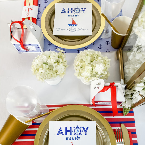 AHOY - IT'S A BOY NAUTICAL BABY SHOWER