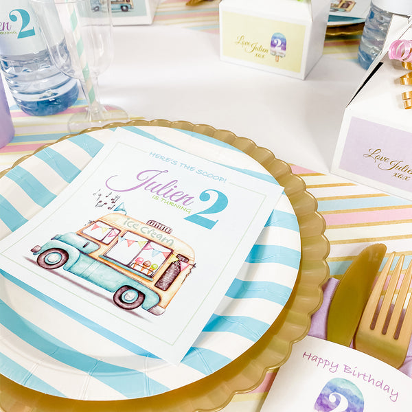 ICE CREAM TRUCK GIRL BIRTHDAY