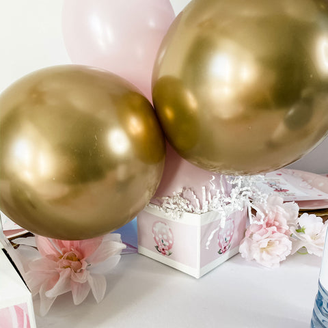 CENTRE DE TABLE BALLON POUR PREMIER ANNIVERSAIRE DE BÉBÉ FILLE, LAPIN BALLERINE