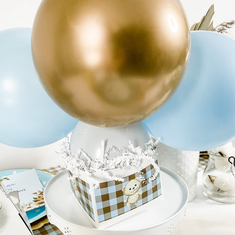 CENTRE DE TABLE EN FORME DE BALLON OURS EN PELUCHE