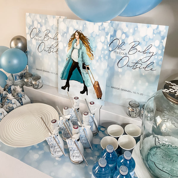 OH BABY ITS COLD OUTSIDE BABY SHOWER DESSERT & DRINK STATION BOX