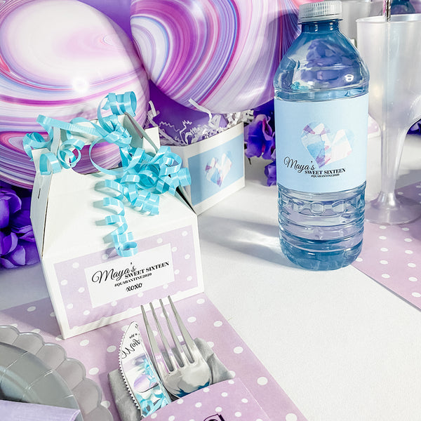 SWEET 16 GEOMETRIC HEART BALLOON CENTREPIECE