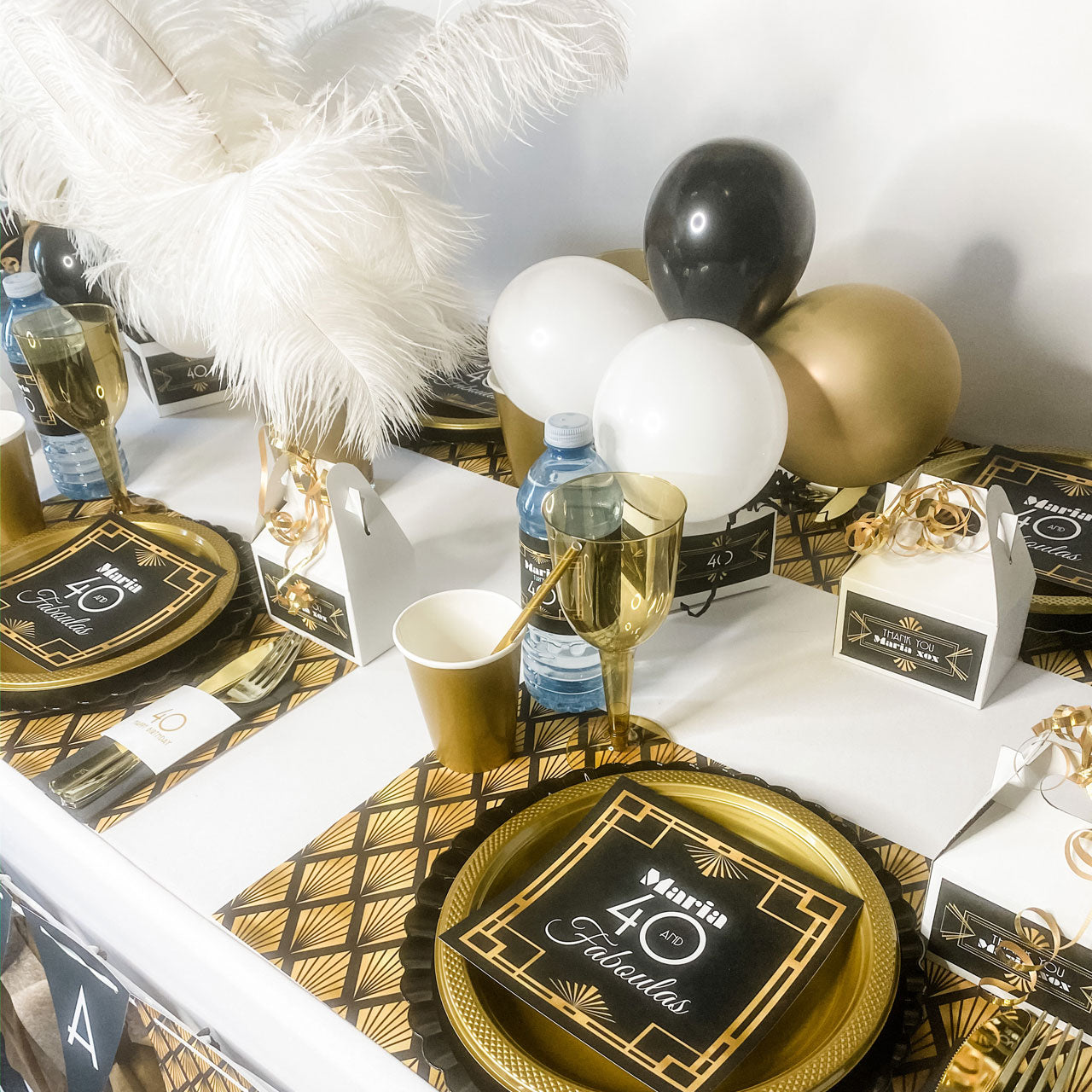 FORTY & FABULOUS GATSBY BIRTHDAY FOR WOMEN