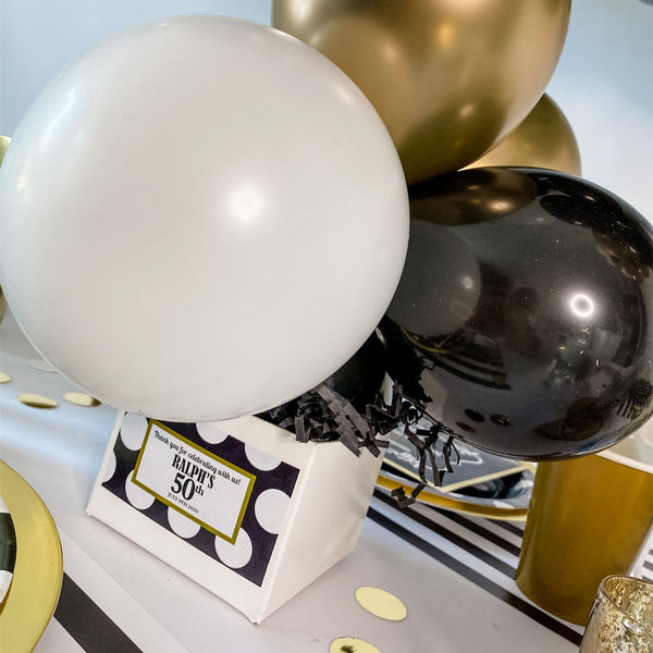 BUILT 50 YEARS AGO BIRTHDAY BALLOON CENTREPIECE